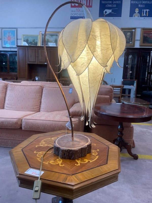 Abat Jour Base Legno Fiore - immagine 4