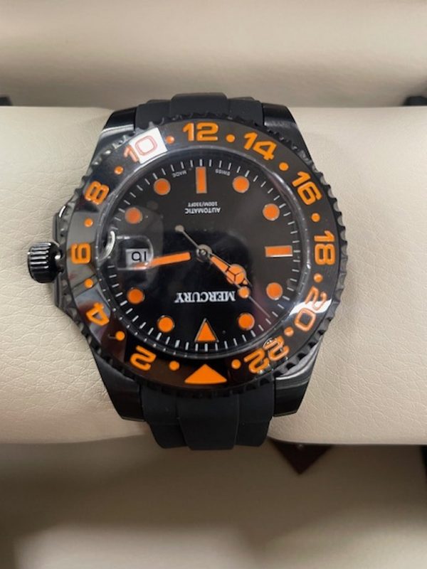 Orologio Mercury Nero Arancio - immagine 5