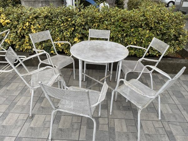 Tavolo Tondo + 6 Sedie Vintage