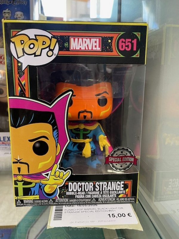 FUNKO POP Marvel Black Light Dr. Strange Special Edition #651