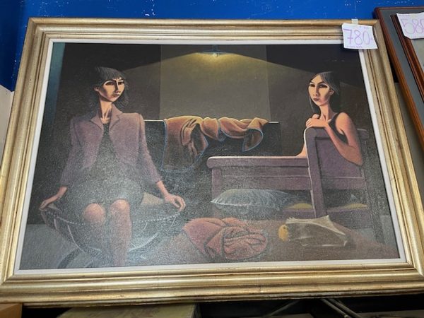 Quadro Grande Luce Due Donne Cavallari - immagine 4