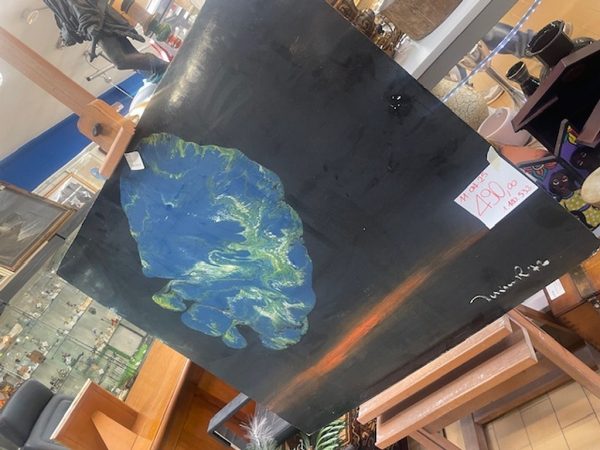 Quadro Nero Macchia Azzurra Verde Jelinek - immagine 4
