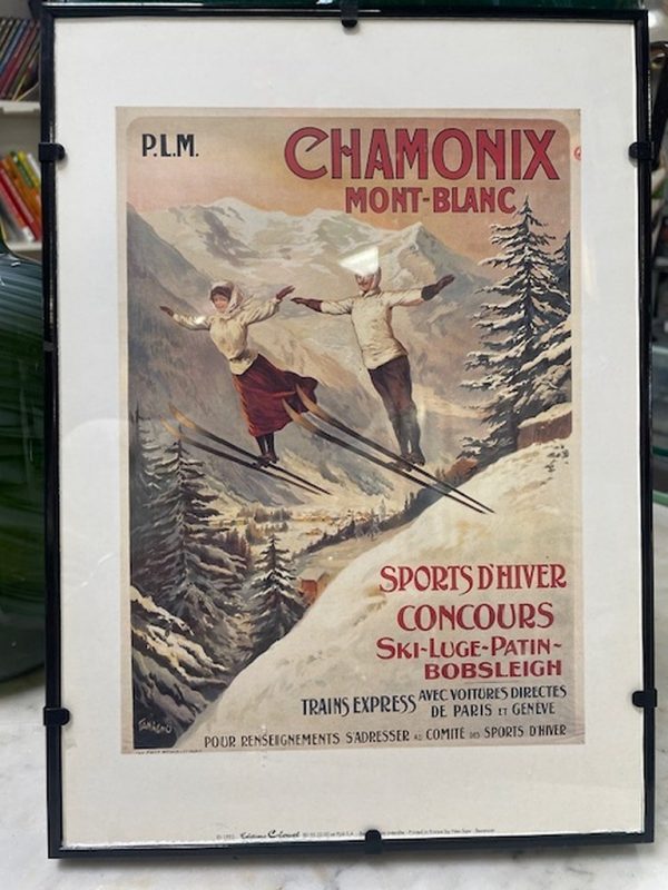 Quadro Cornice Nera Chamonix Mont-blanc