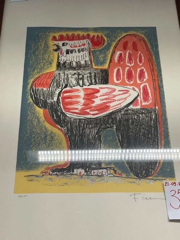 Quadro Gallo Fucsia