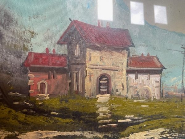 Quadro Rettang Orrizont Ponticelli Case Alberi Laghetto - immagine 4
