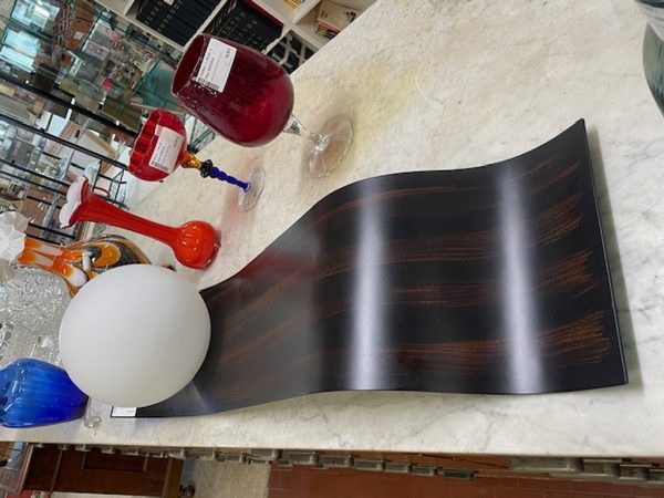 Lampada Grande Onde Ferro Palla Bianca Da Soprammobile - immagine 3