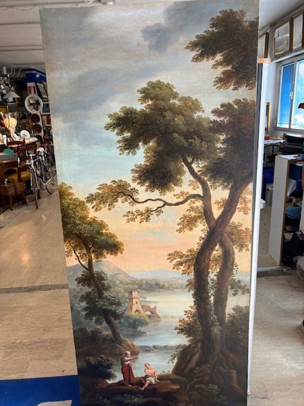 Quadri Scenografici Fiume Alberi 189x82cm Pz 2 - immagine 3