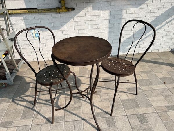 Tavolino + 2 Sedie Metà 900 - immagine 6