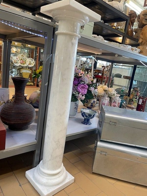 Colonna In Marmo Bianco - immagine 3
