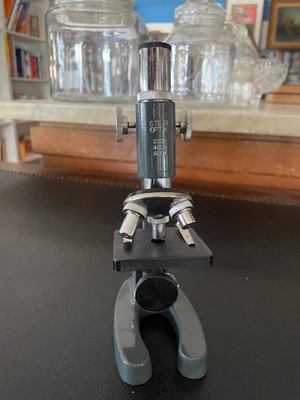 Microscopio Vintage Grigio Stein Optik - immagine 2