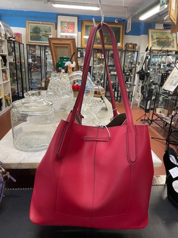 Borsa Secchiello Rosso Ciliegio Ralph Louren - immagine 4