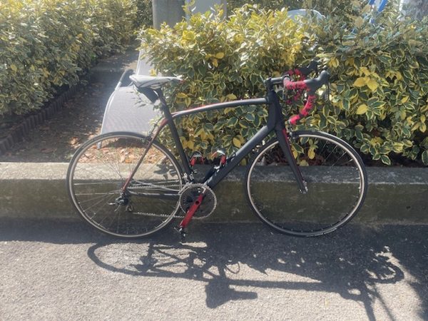 Bicicletta Da Corsa Nera Carbonio