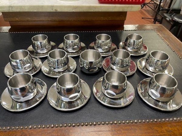 Serv Caffè Metallo Bombato 25pz - immagine 3