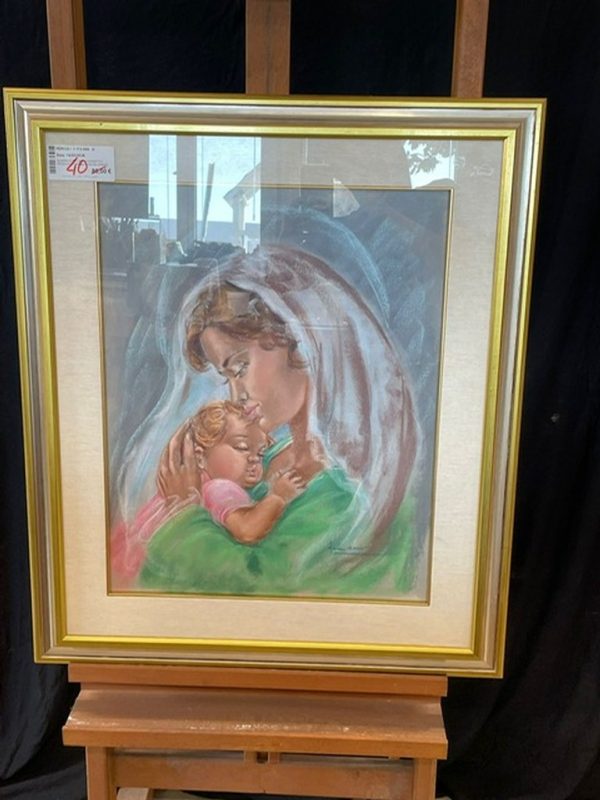 Quadro Corn Legno Dorarta E Argentata Immagine Sacra Armani - immagine 3