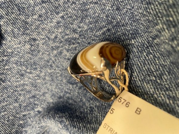 Anello Arg Giada Striata
