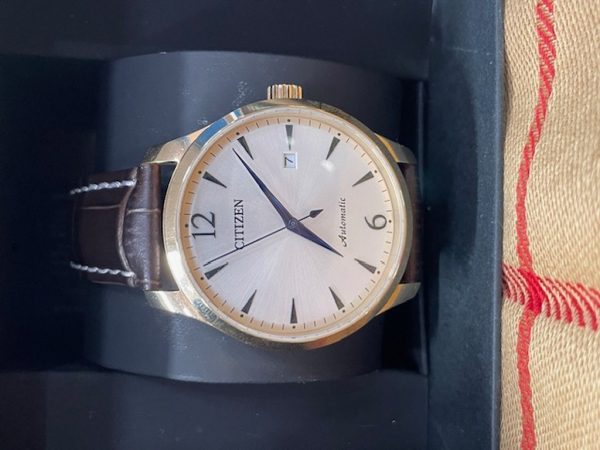 orologio citizen  Cinturino Pelle Marrone Scuro - immagine 3