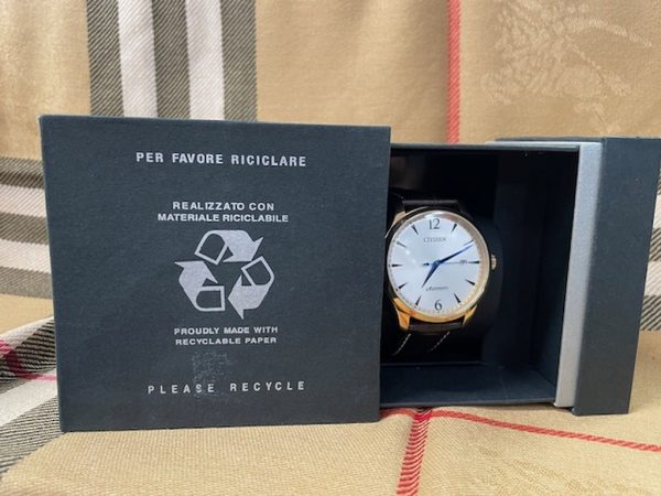 orologio citizen  Cinturino Pelle Marrone Scuro - immagine 6
