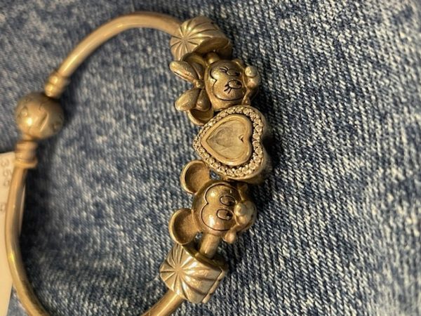 Bracciale Pandora Minnie Topolino Cuore Strass