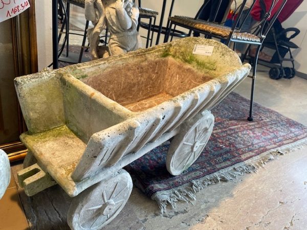 Carretto Porta Vaso Pietra - immagine 3