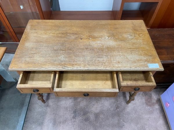 Scrivania Legno Chiaro 3 Cassetti - immagine 3