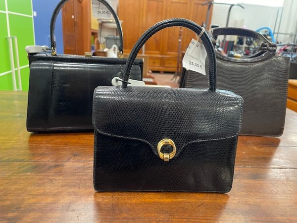 Borsa A Mano Piccola Nera In Pelle - immagine 3
