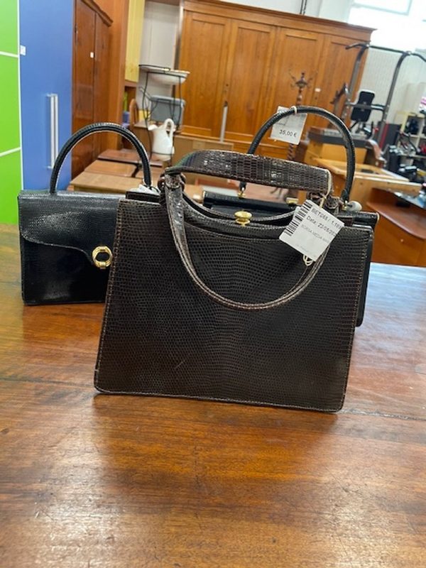 Borsa Media Marrone In Pelle