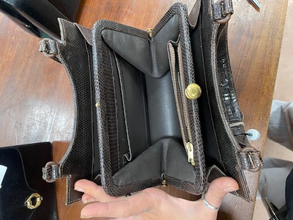 Borsa Media Marrone In Pelle - immagine 4