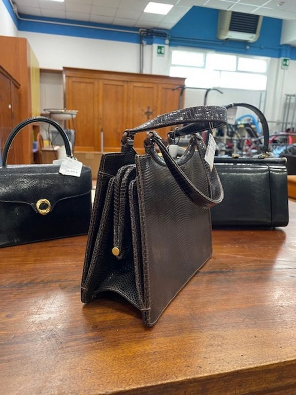 Borsa Media Marrone In Pelle - immagine 6