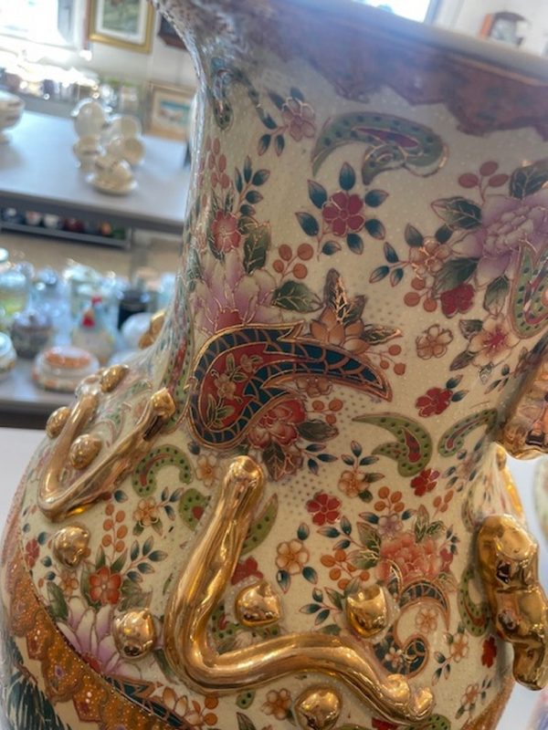 Vaso Grande Cinese Deori Dorati