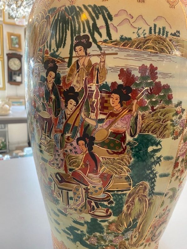 Vaso Grande Cinese Deori Dorati - immagine 3