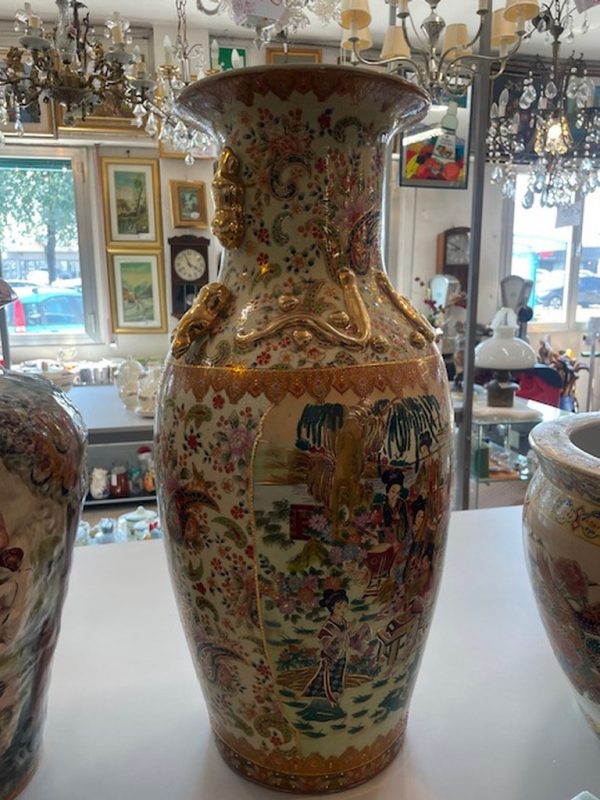Vaso Grande Cinese Deori Dorati - immagine 5
