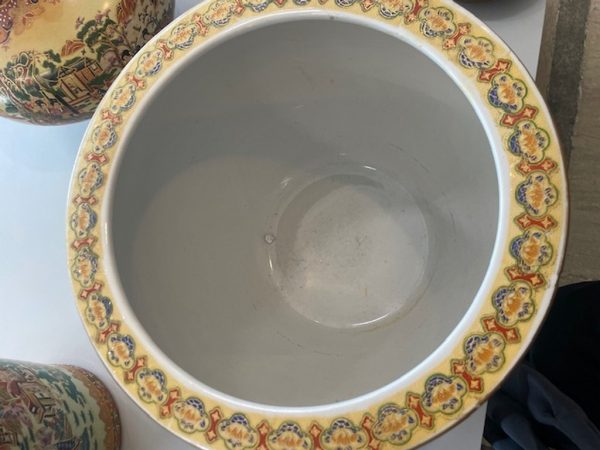 Sottovaso Cinese Decori Fiori - immagine 3