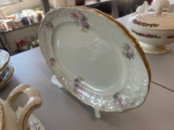 Serv Piatti Bianco Mazzi Fiori Colorati Bavaria Tivoli 50pz - immagine 2