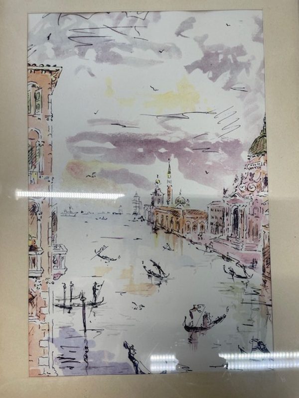 Quadro Corn Legno Venezia Gondole - immagine 2