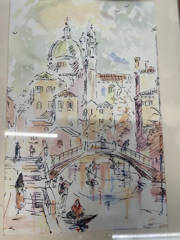 Quadro Corn Legno Venezia Ponte Dei Sospiri - immagine 2