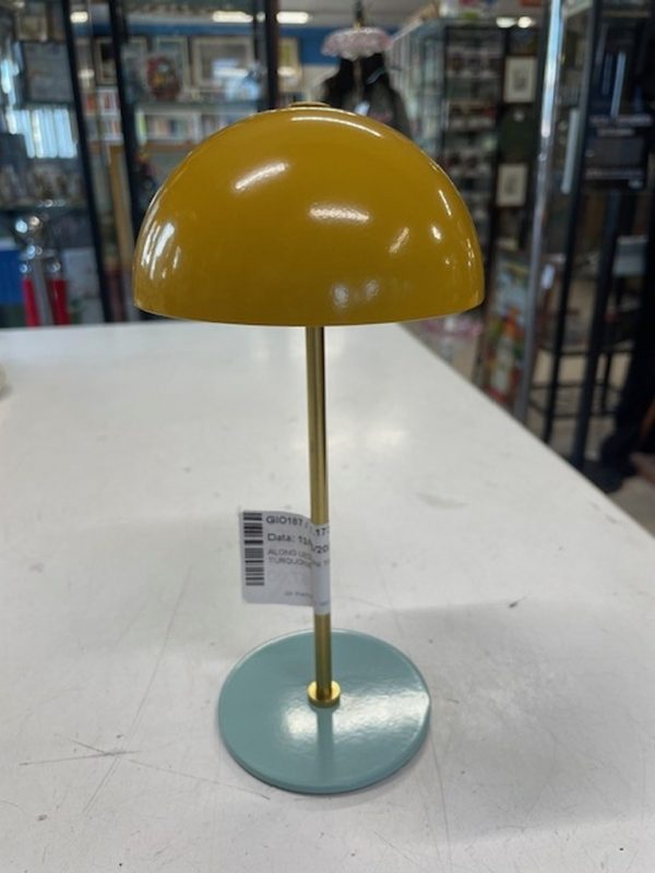 ALONG LED Mini table lamp curry turquoise