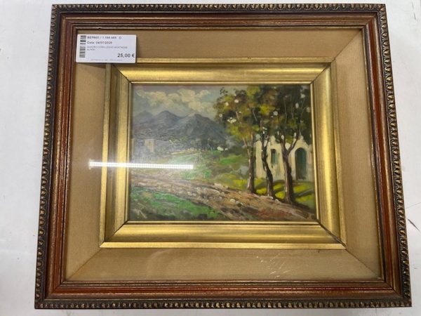 Quadro Corn Legno Montagne Alperi