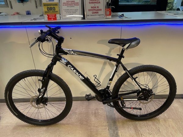 Bicicletta Mountain Bike Nera +accessori