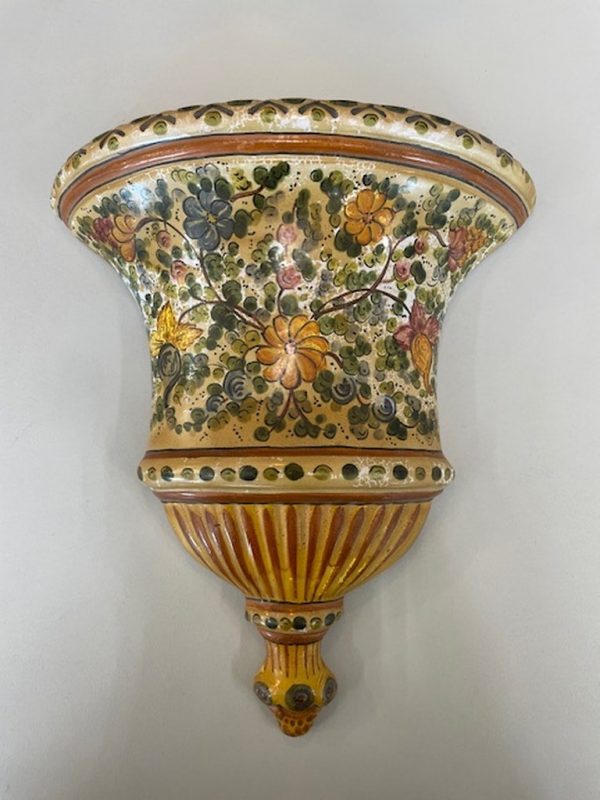 Vaso Da Muro Viori Beige Deruta