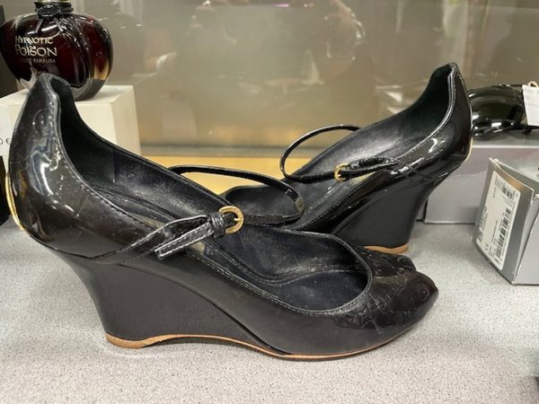 Zeppa Nera Tg 36 Vernice Louis Vuitton - immagine 3
