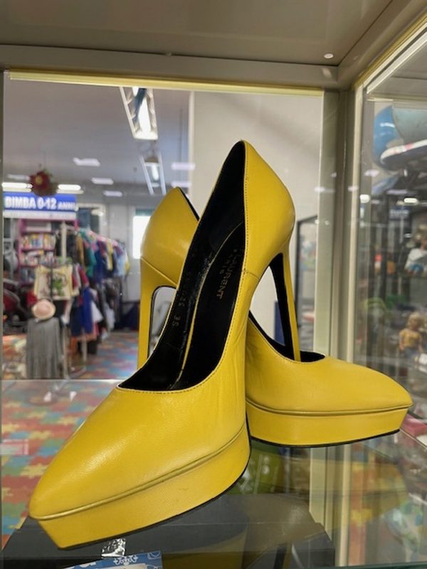 Decollette Giallo Tg 36 Saint Laurent