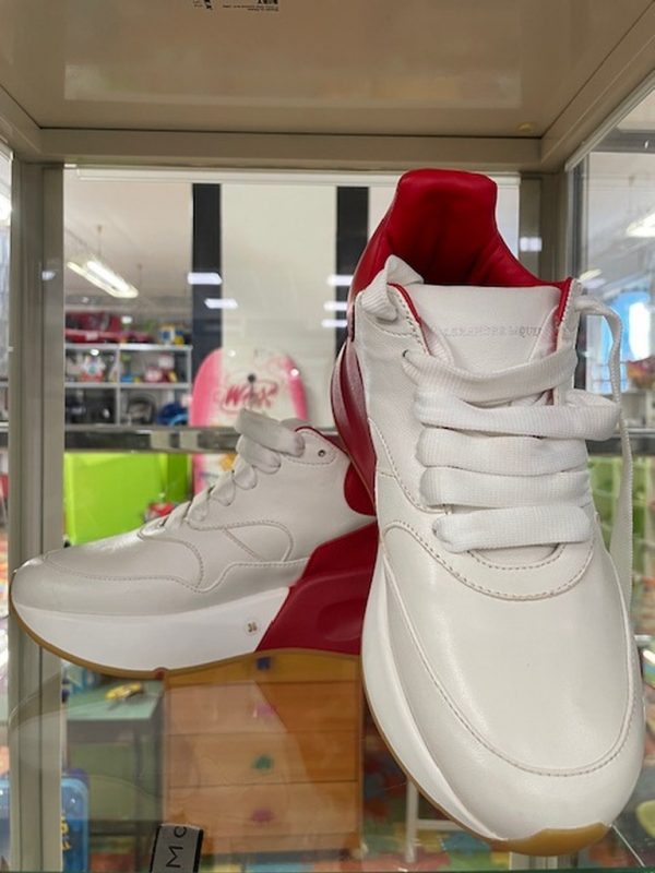 Scarpe Ginn Rosse Bianco Tg 36 Alexander Mcqueen - immagine 2