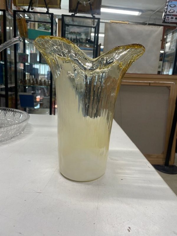 Vaso Vetro La Murrina Sfumatura Bianco