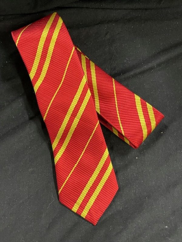 Cravatta Bordeaux Righe Giallo Grifondoro Harry Potter