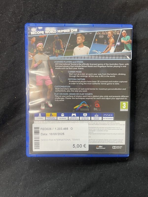 Gioco Ps4 International Tennis - immagine 2