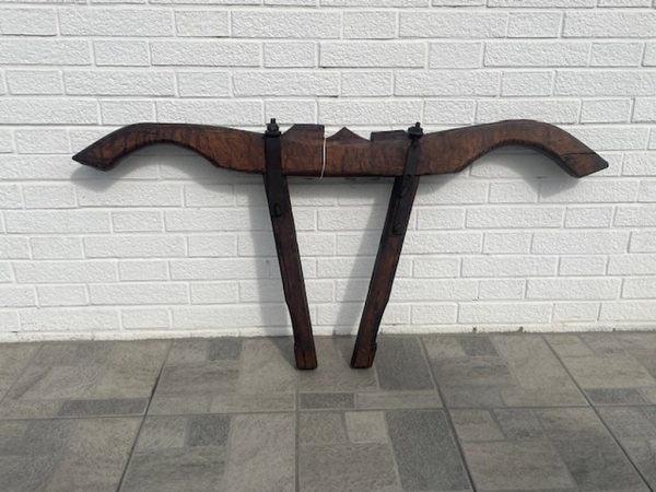 Attrezzo Giogo Per Buoi Legno Scuro Decorativo