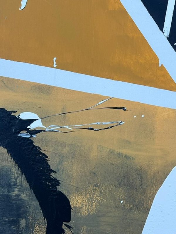 Quadro Tela Astratto Beige Bianco Casini - immagine 5