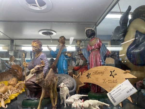 Statue Nativita + Animaletti E Stella In Legno