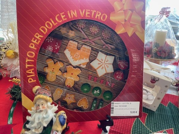 Piatto Decoro Natalizio Per Dolci