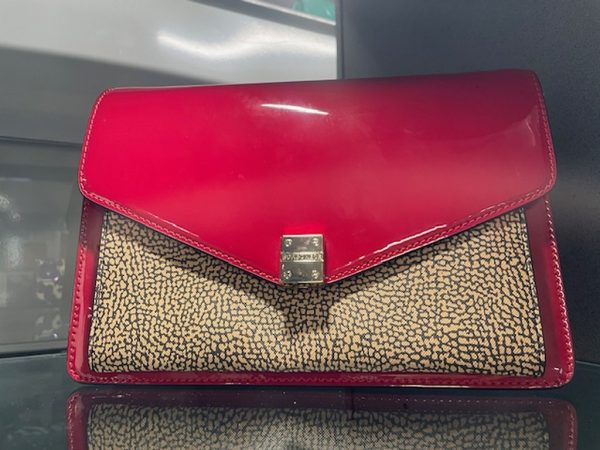 Borsa Borbonese Nera Tessuto + Tracolla